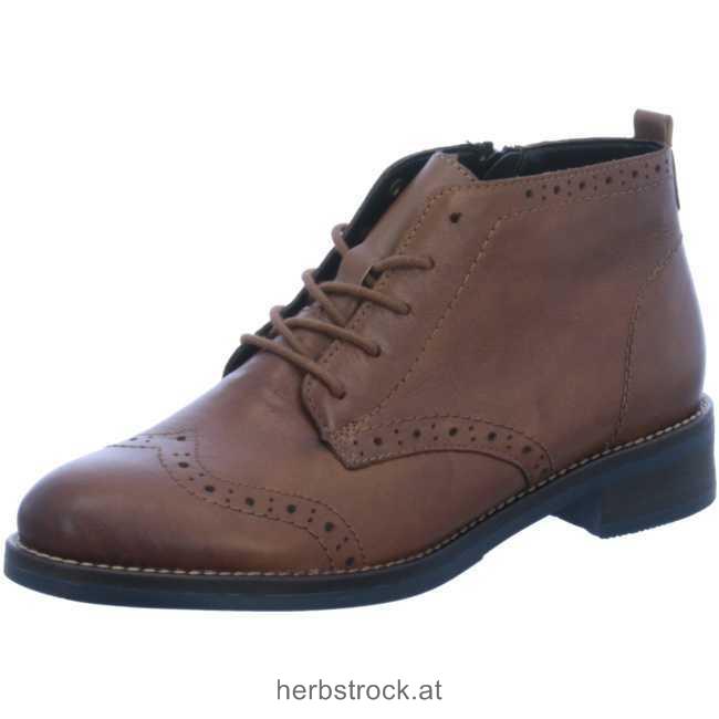 D8585-22 Schnürstiefeletten Frauen braun
