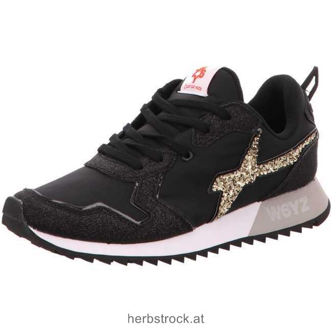 Frauen 0A01 Sportliche Schnürschuhe schwarz