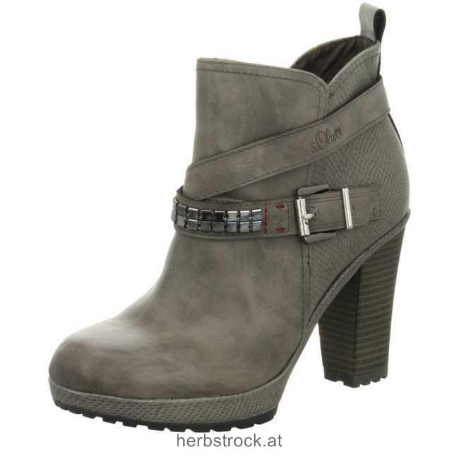 Frauen 5.5.25324.25.299 Plateau Stiefeletten grau