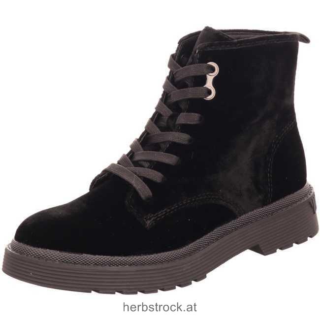 R0553-BLK Schnürboots schwarz Frauen