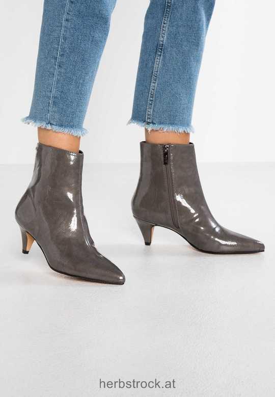 VELETA - Stiefelette gloss grey Frauen
