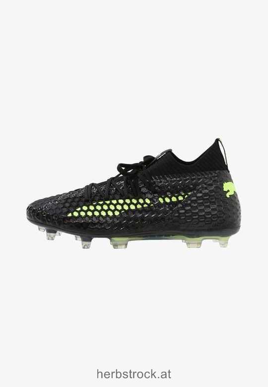 FUTURE 18.1 NETFIT FG/AG - Fußballschuh Nocken black/fizzy yellow/asphalt Männer