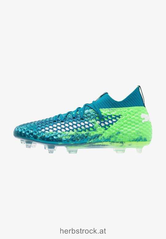 FUTURE 18.1 NETFIT FG/AG - Fußballschuh Nocken deep lagoon/white/green gecko Männer