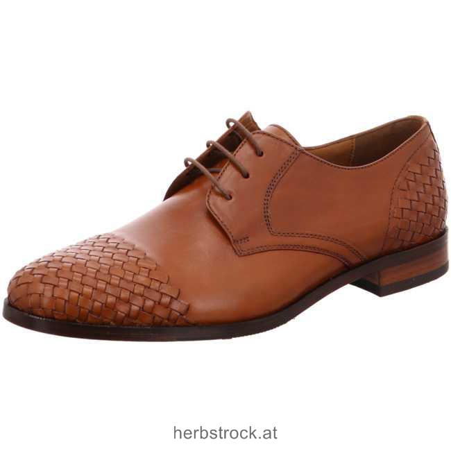 Männer 33281 cognac Business Schnürschuhe braun