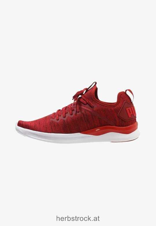 Männer IGNITE FLASH EVOKNIT - Trainings-/Fitnessschuh red dahlia/high risk red/puma white